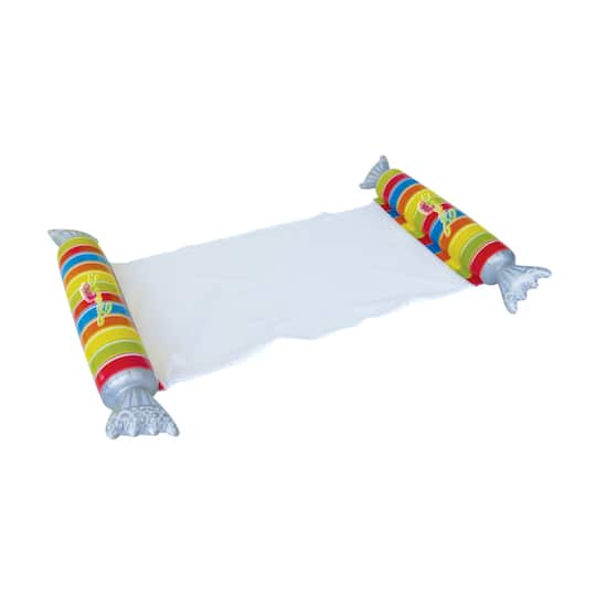 57" Inflatable Striped Candy Mesh Swimming Pool Water Hammock By Northlight | Michaels®